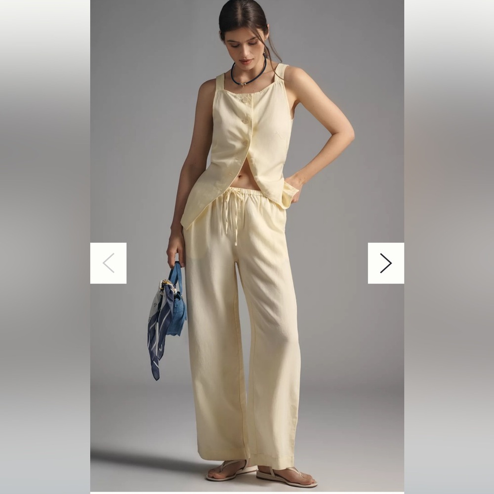 Maeve Modern Marseille Linen Pants - NWT - XXS/XS